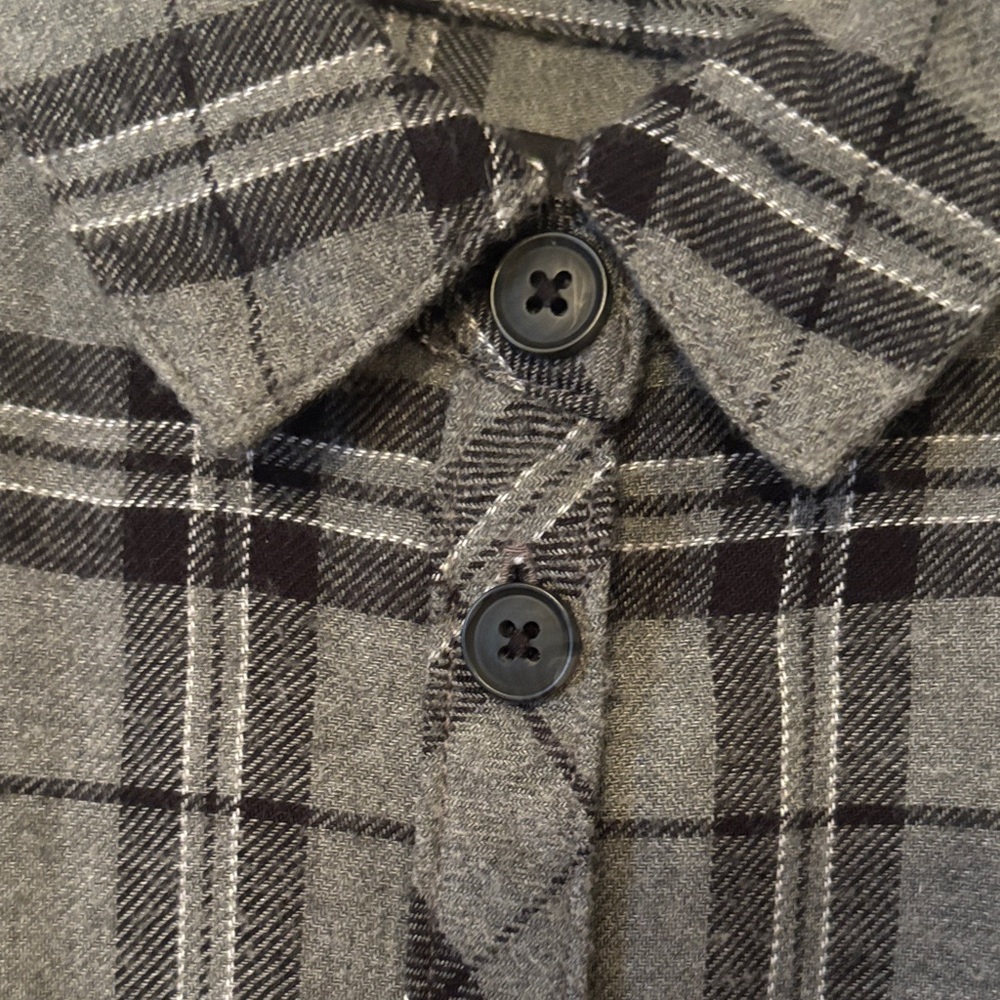 BDG Urban Outfitters Black and Gray Checkered Button Down Shirt - Picture 8 of 9